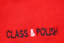 Load image into Gallery viewer, Class & Polish Beanie - Cardinal Red (Side embroider)
