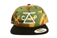 Load image into Gallery viewer, Controlled Actions = Power Double Logo Snapback (Camo)