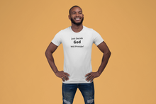 Load image into Gallery viewer, JustDecideGODWillProvidemalemodelinwhteebeardedpatrioticpose.png